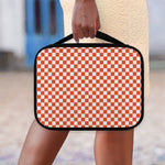 Lava Orange And White Checkered Print Classic Bible Case
