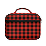 Lava Orange Buffalo Check Pattern Print Briefcase Bible Bag