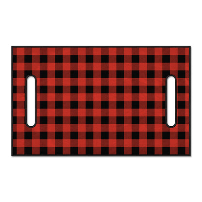 Lava Orange Buffalo Check Pattern Print Golf Cart Seat Cover