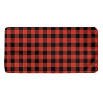 Lava Orange Buffalo Check Pattern Print Towel