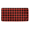 Lava Orange Buffalo Check Pattern Print Towel