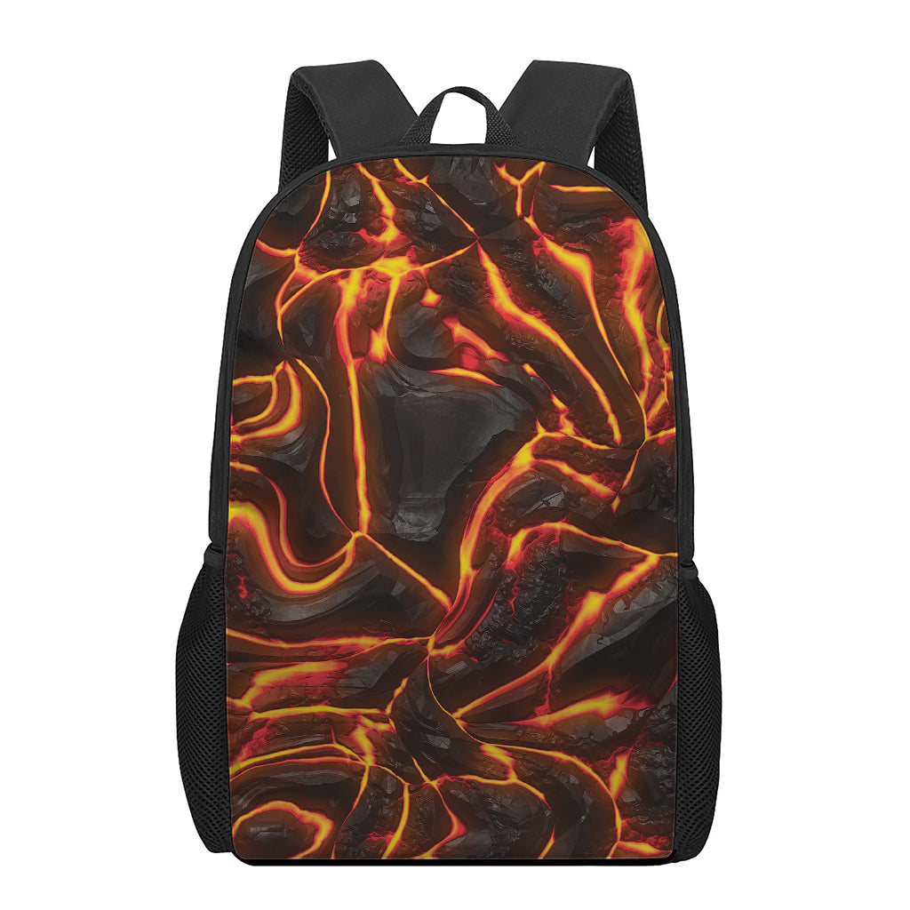 Lava Print 17 Inch Backpack