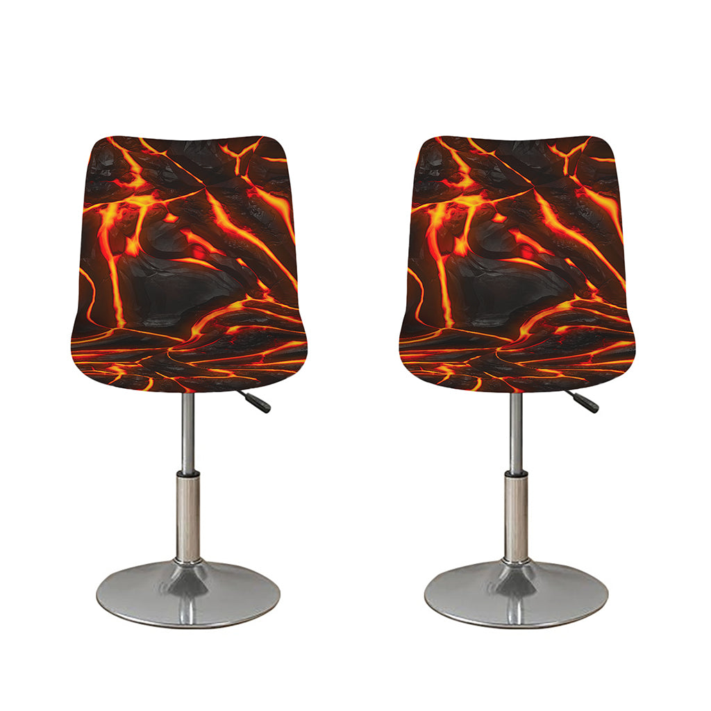 Lava Print Bar Stool Covers