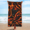 Lava Print Beach Towel