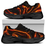 Lava Print Black Chunky Shoes