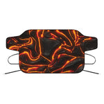 Lava Print Car Windshield Snow Cover