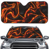 Lava Print Car Windshield Sun Shade