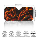 Lava Print Car Windshield Sun Shade