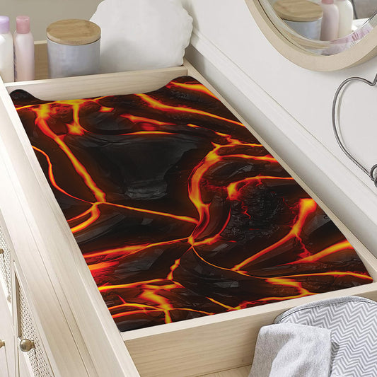 Lava Print Changing Pad Cover