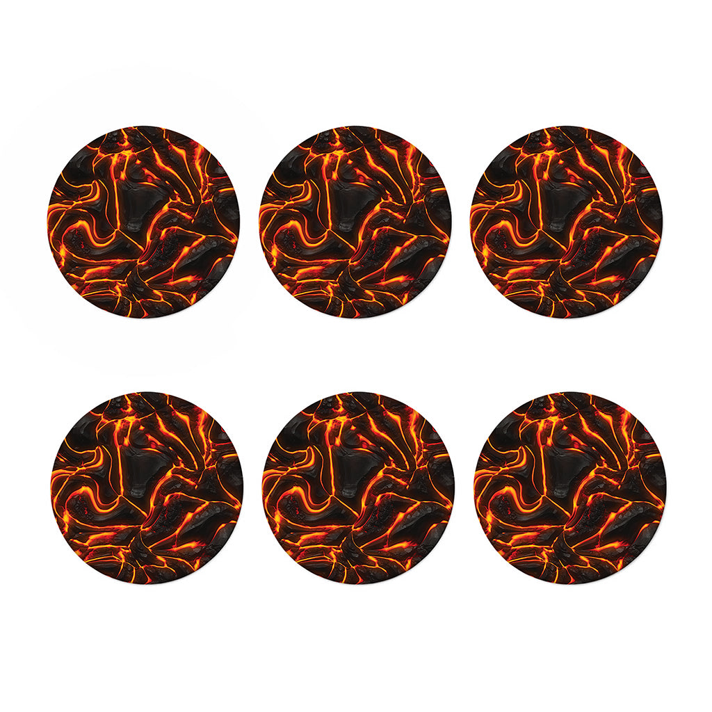 Lava Print Coaster Set
