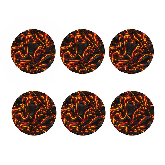 Lava Print Coaster Set