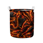 Lava Print Collapsible Laundry Basket