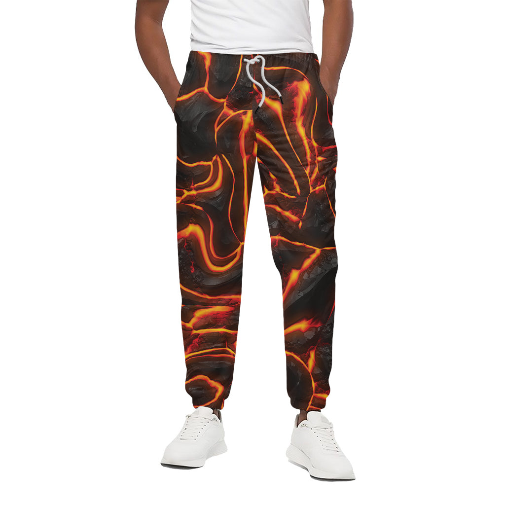 Lava Print Cotton Pants