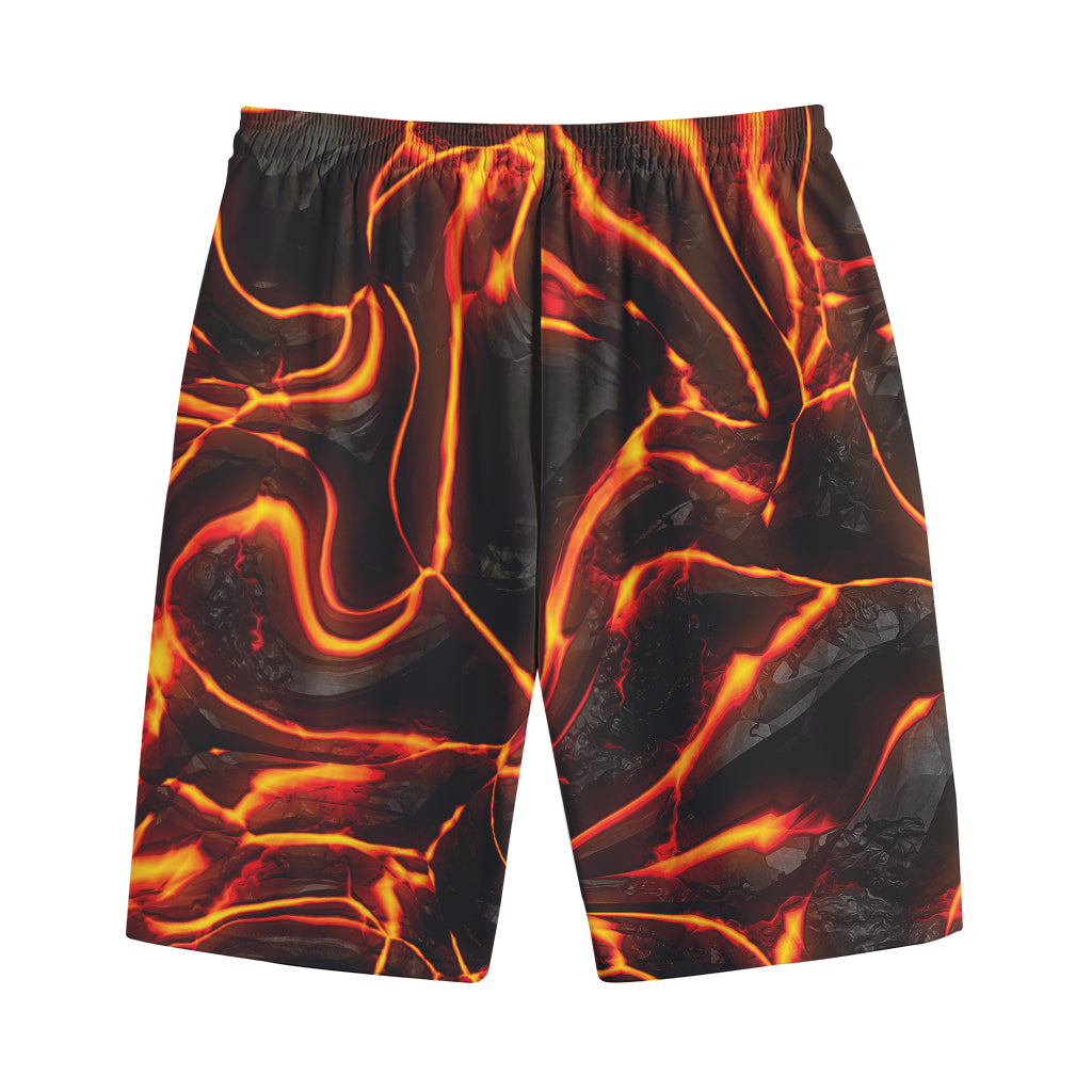 Lava Print Cotton Shorts