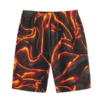 Lava Print Cotton Shorts