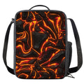 Lava Print Crossbody Lunch Bag