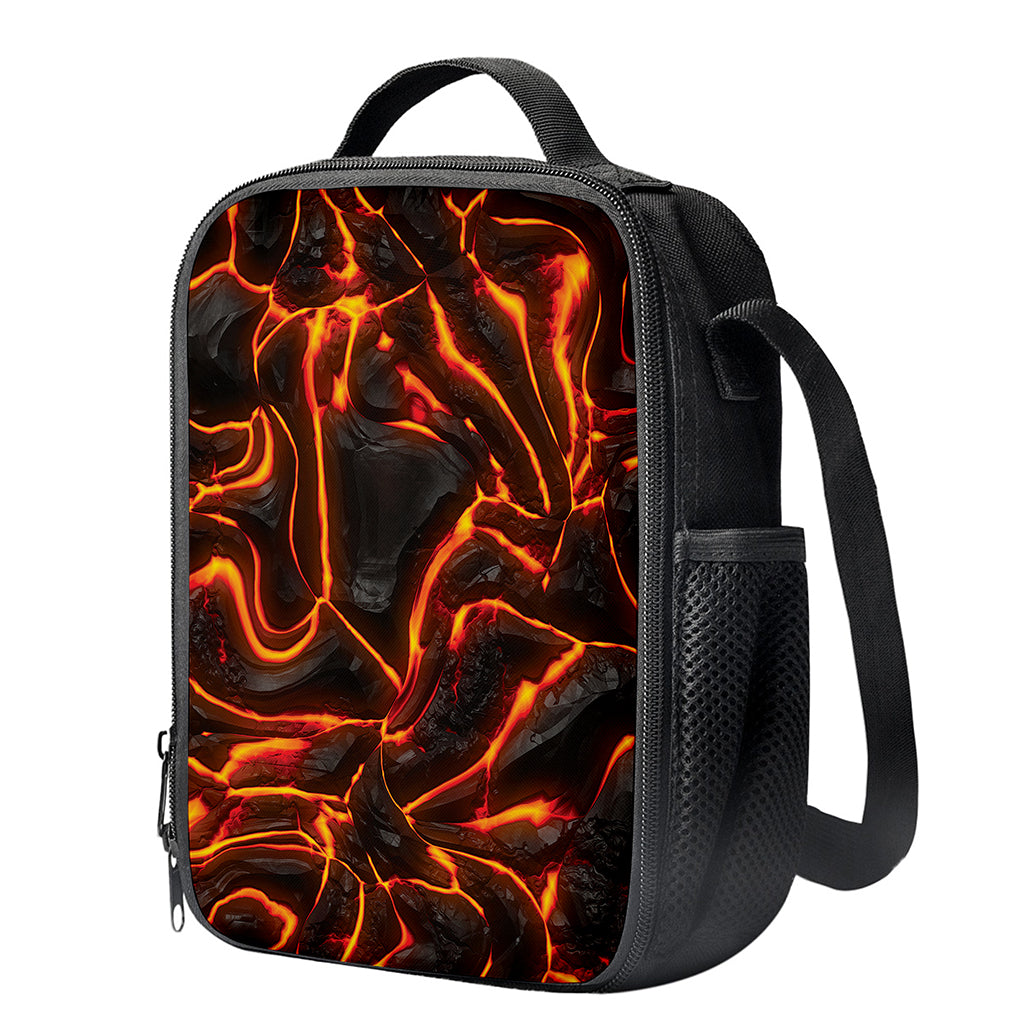 Lava Print Crossbody Lunch Bag