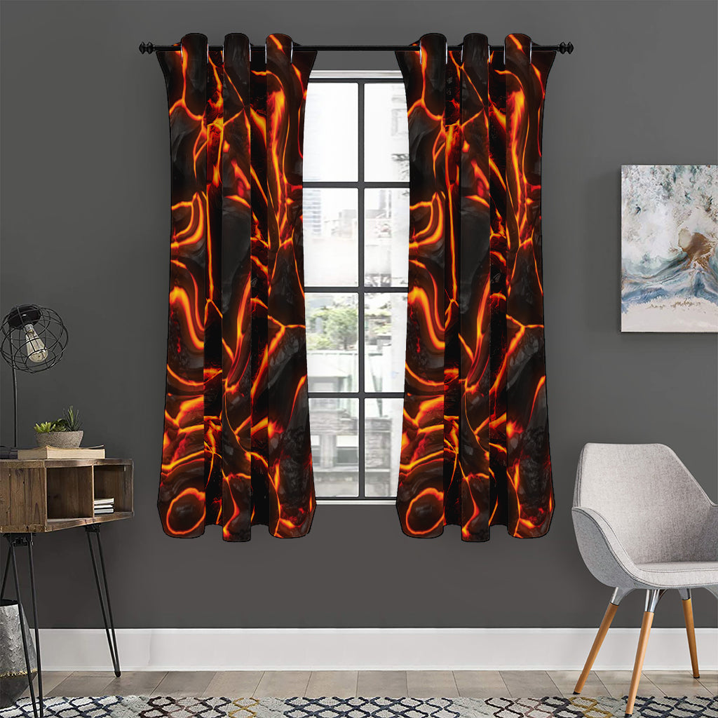 Lava Print Curtain