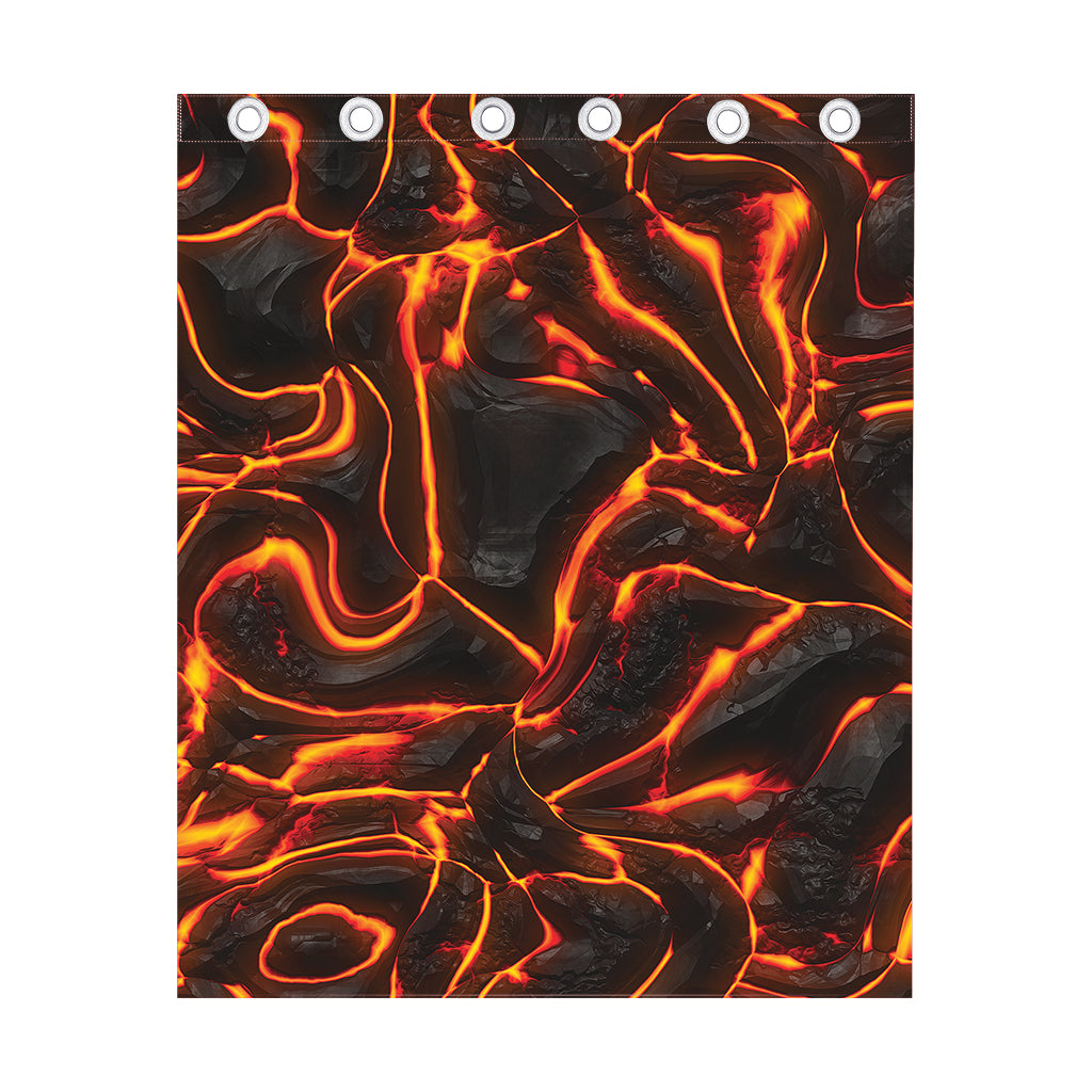 Lava Print Curtain