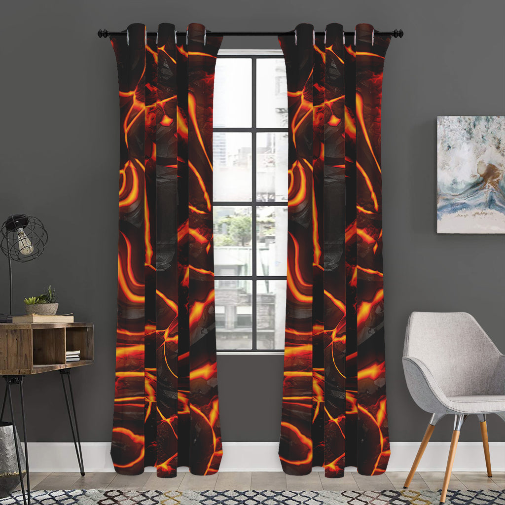Lava Print Curtain