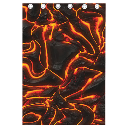 Lava Print Curtain