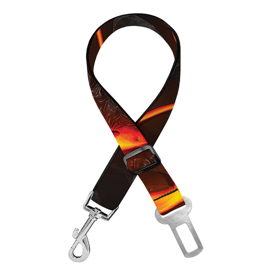 Lava Print Dog Seat Belt
