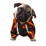 Lava Print Dog Zip Up Hoodie