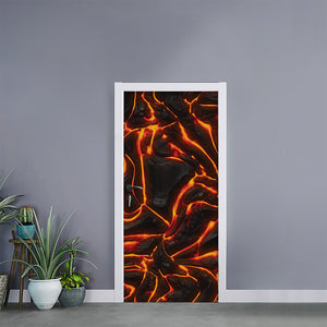 Lava Print Door Sticker