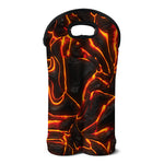 Lava Print Double Neoprene Wine Tote