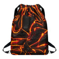 Lava Print Drawstring Backpack