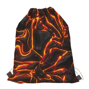 Lava Print Drawstring Bag