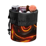 Lava Print Drawstring Makeup Bag
