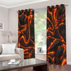 Lava Print Extra Wide Grommet Curtains