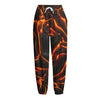 Lava Print Fleece Lined Knit Pants