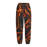 Lava Print Fleece Lined Knit Pants