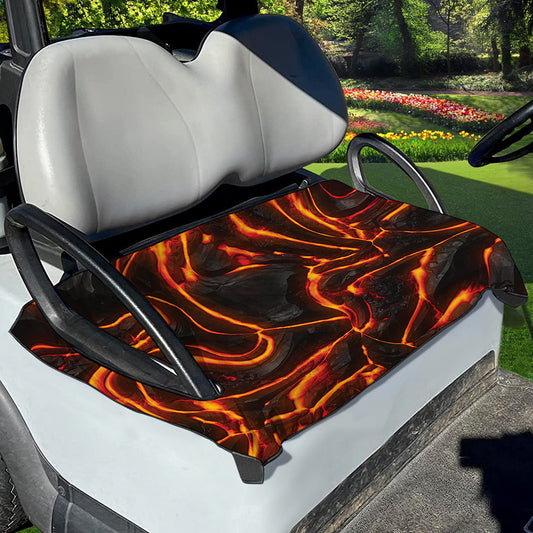 Lava Print Golf Cart Seat Cover