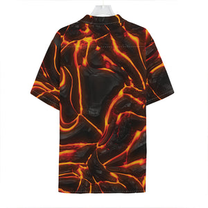 Lava Print Hawaiian Shirt