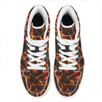 Lava Print High Top Leather Sneakers