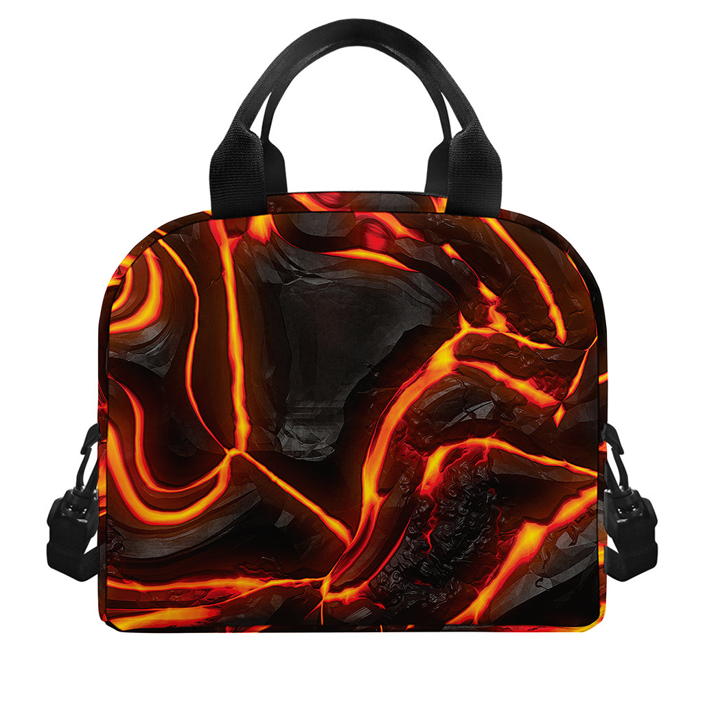 Lava Print Insulated Lunch Bag