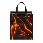 Lava Print Insulated Lunch Tote