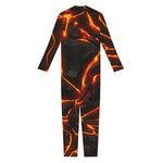 Lava Print Jumpsuit