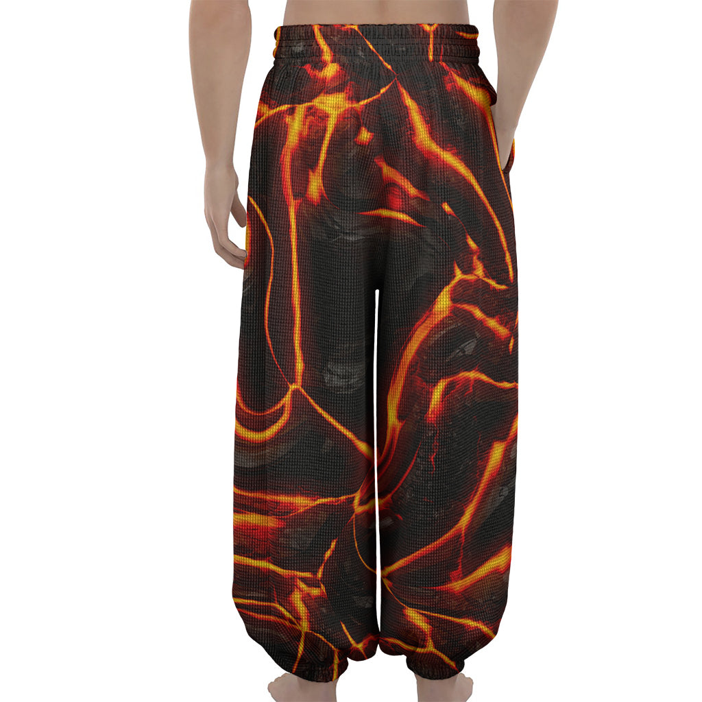 Lava Print Lantern Pants