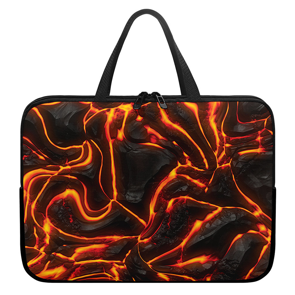 Lava Print Laptop Sleeve With Handle
