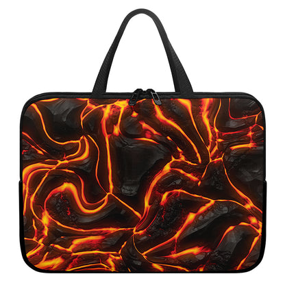 Lava Print Laptop Sleeve With Handle