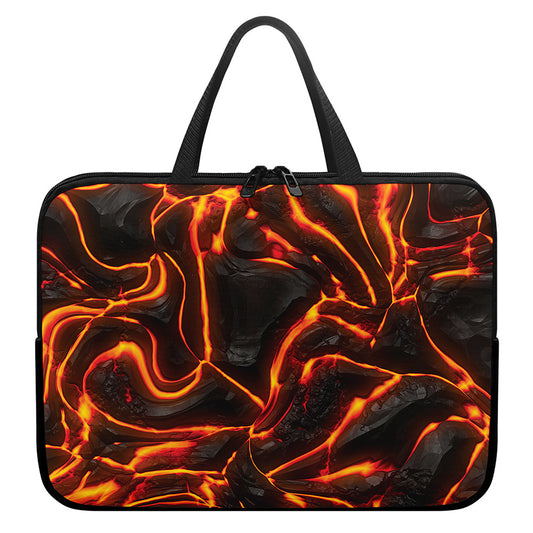 Lava Print Laptop Sleeve With Handle