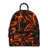 Lava Print Leather Backpack