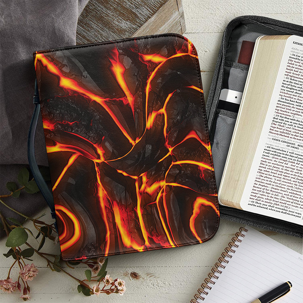 Lava Print Leather Bible Cover