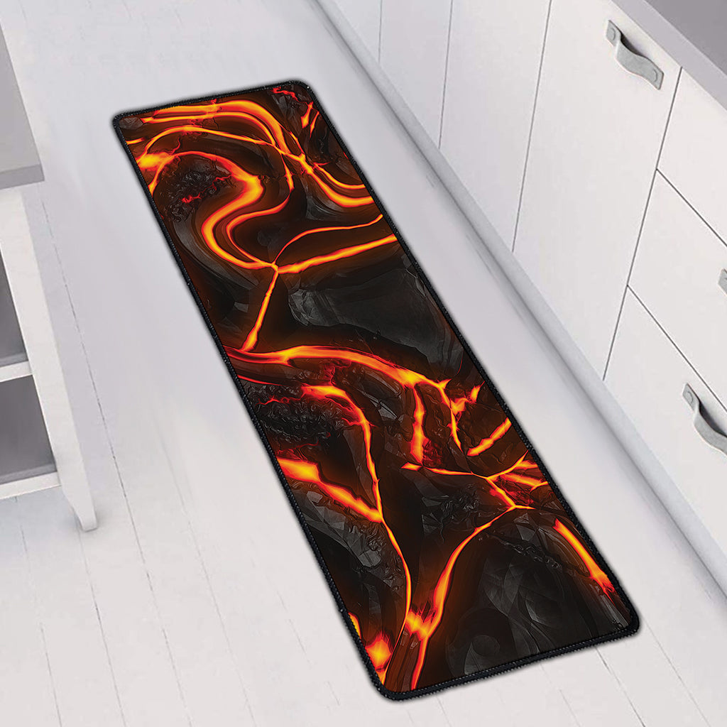 Lava Print Long Kitchen Mat