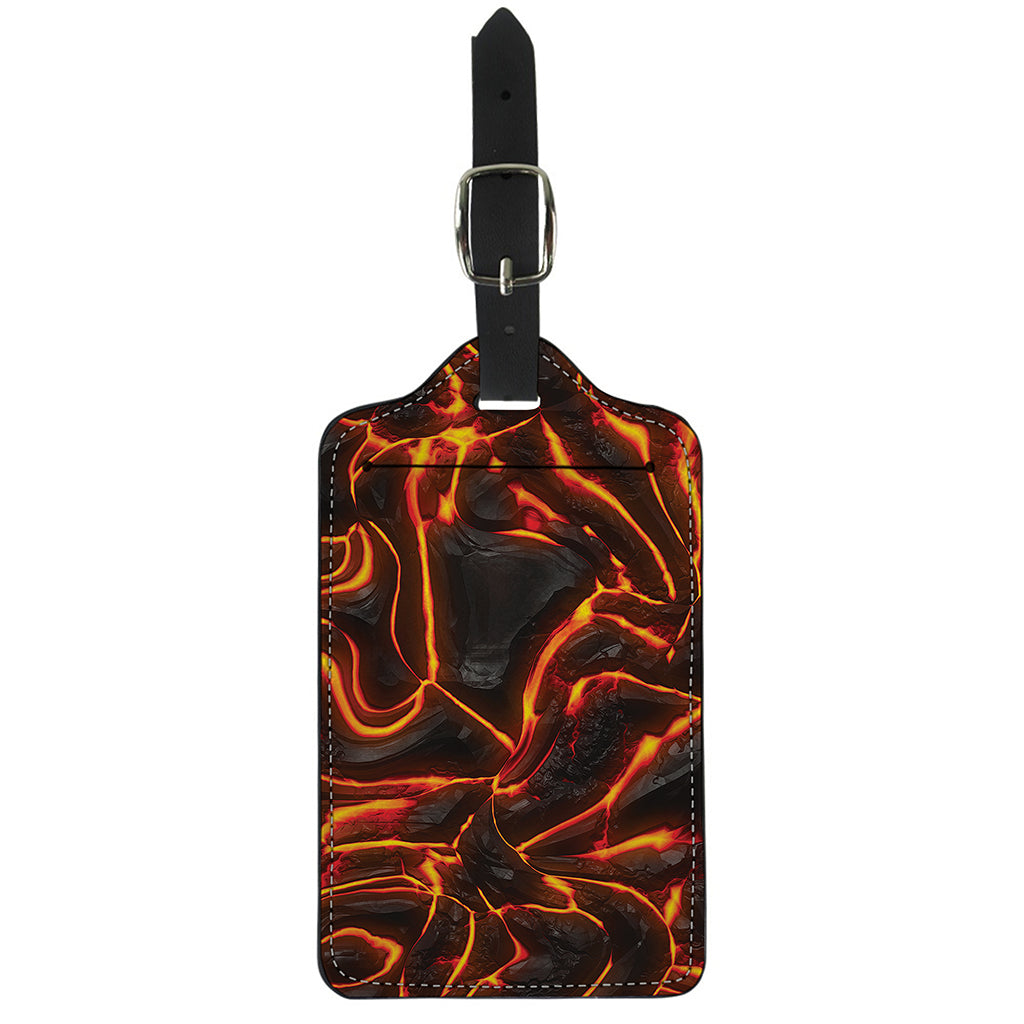 Lava Print Luggage Tag