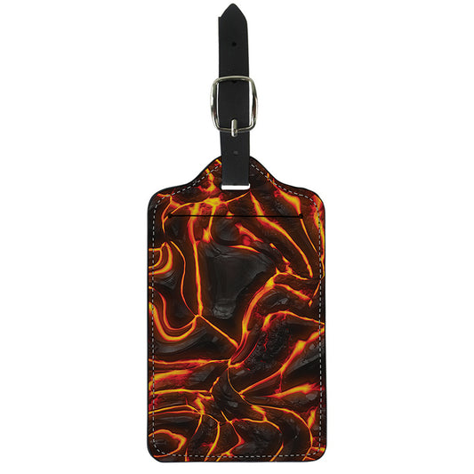 Lava Print Luggage Tag